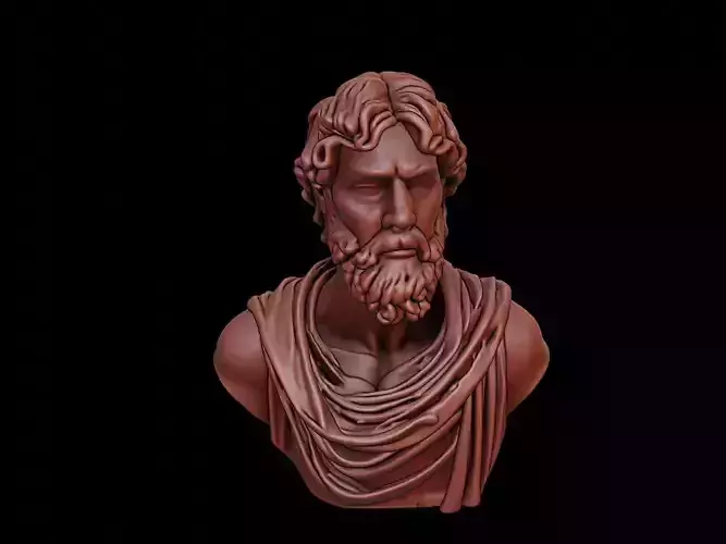 Giordano Bruno Bust 3D print model