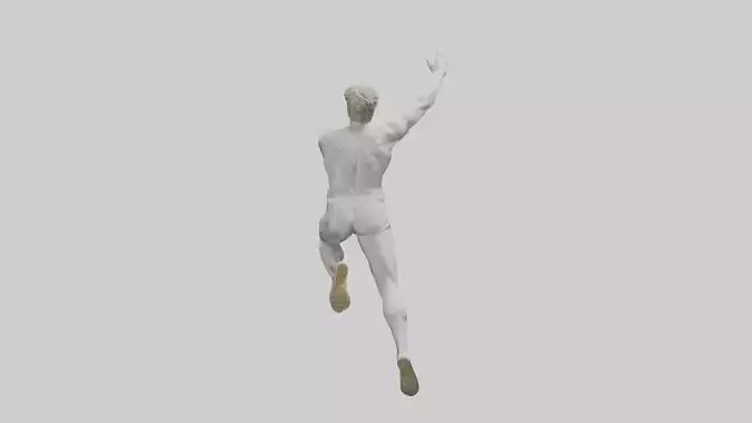 Leaping Athlete statue model