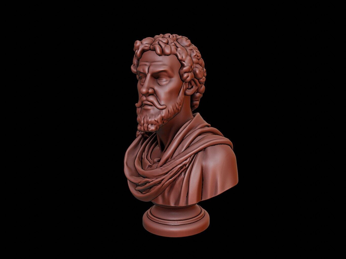 Giordano Bruno Bust 3D print model_1