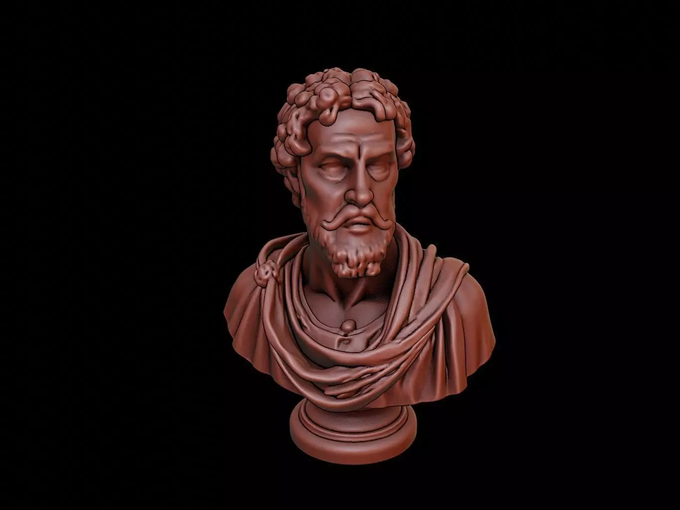 Giordano Bruno Bust 3D print model_0
