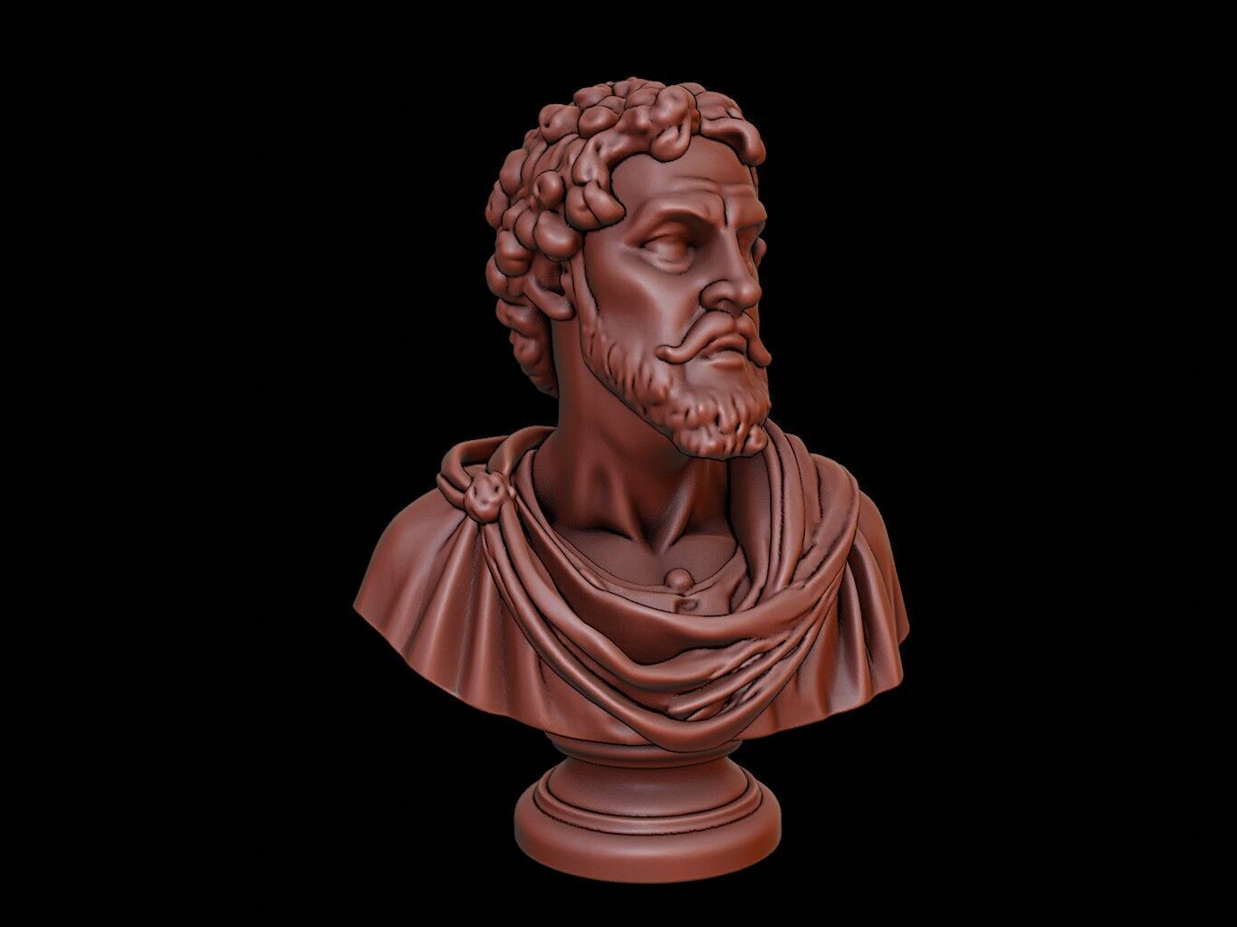 Giordano Bruno Bust 3D print model_2