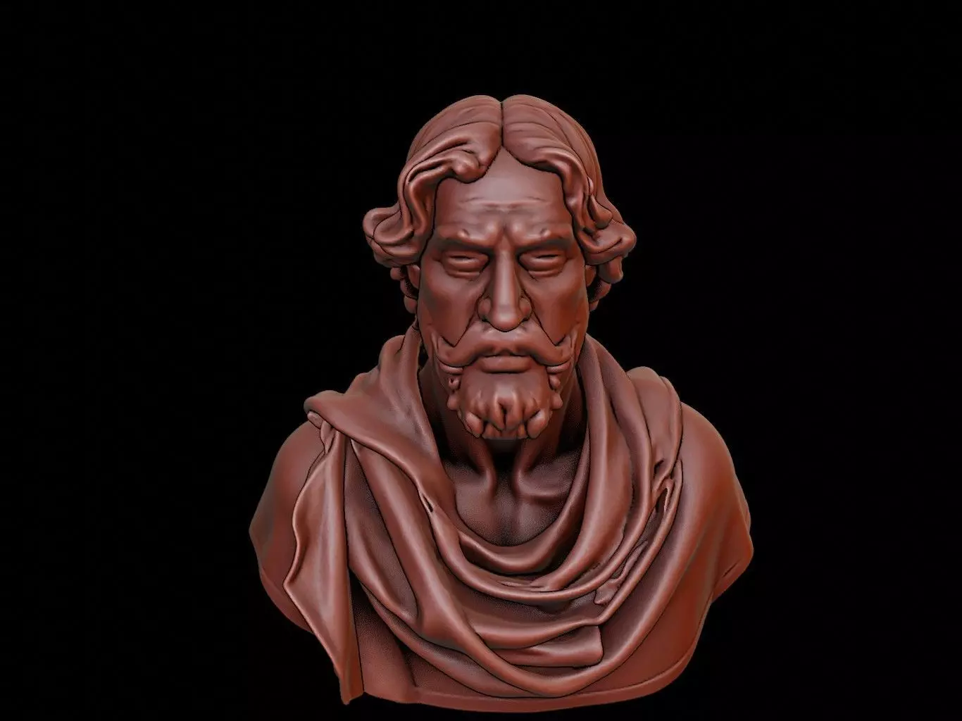 Giordano Bruno Bust 3D print model