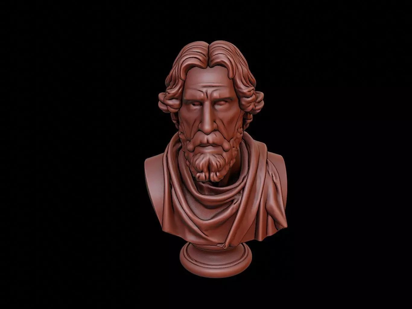 Giordano Bruno Bust 3D print model