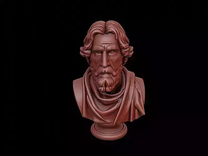 Giordano Bruno Bust 3D print model