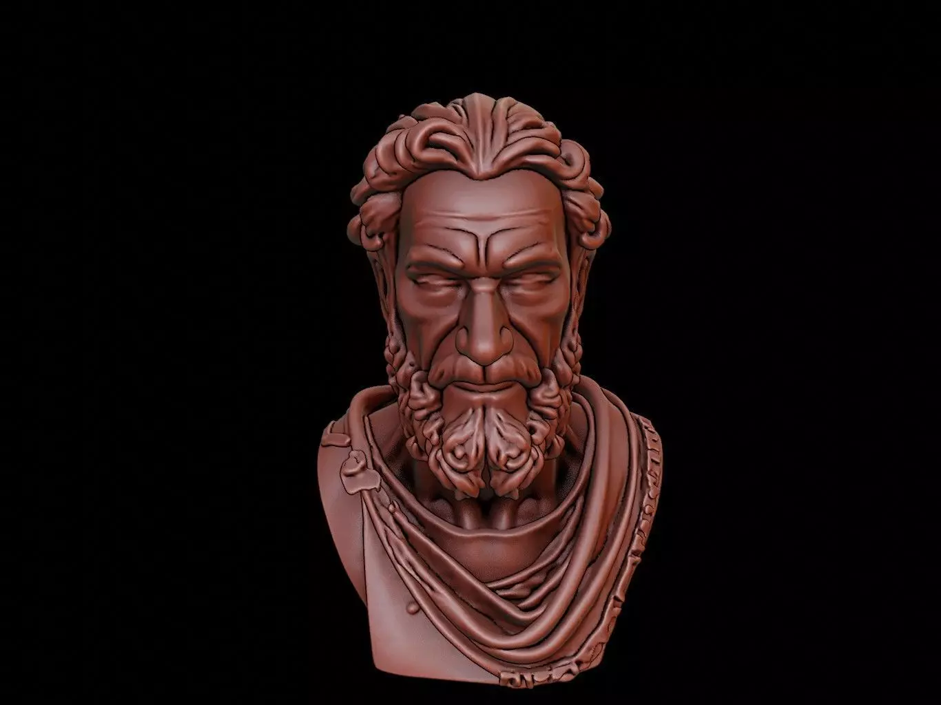 Gorgias Bust 3D print model_0