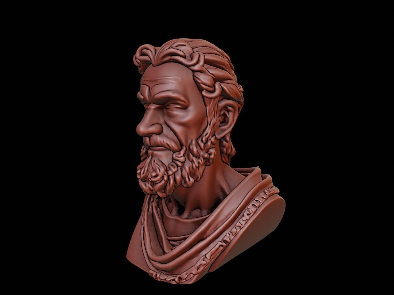 Gorgias Bust 3D print model_1