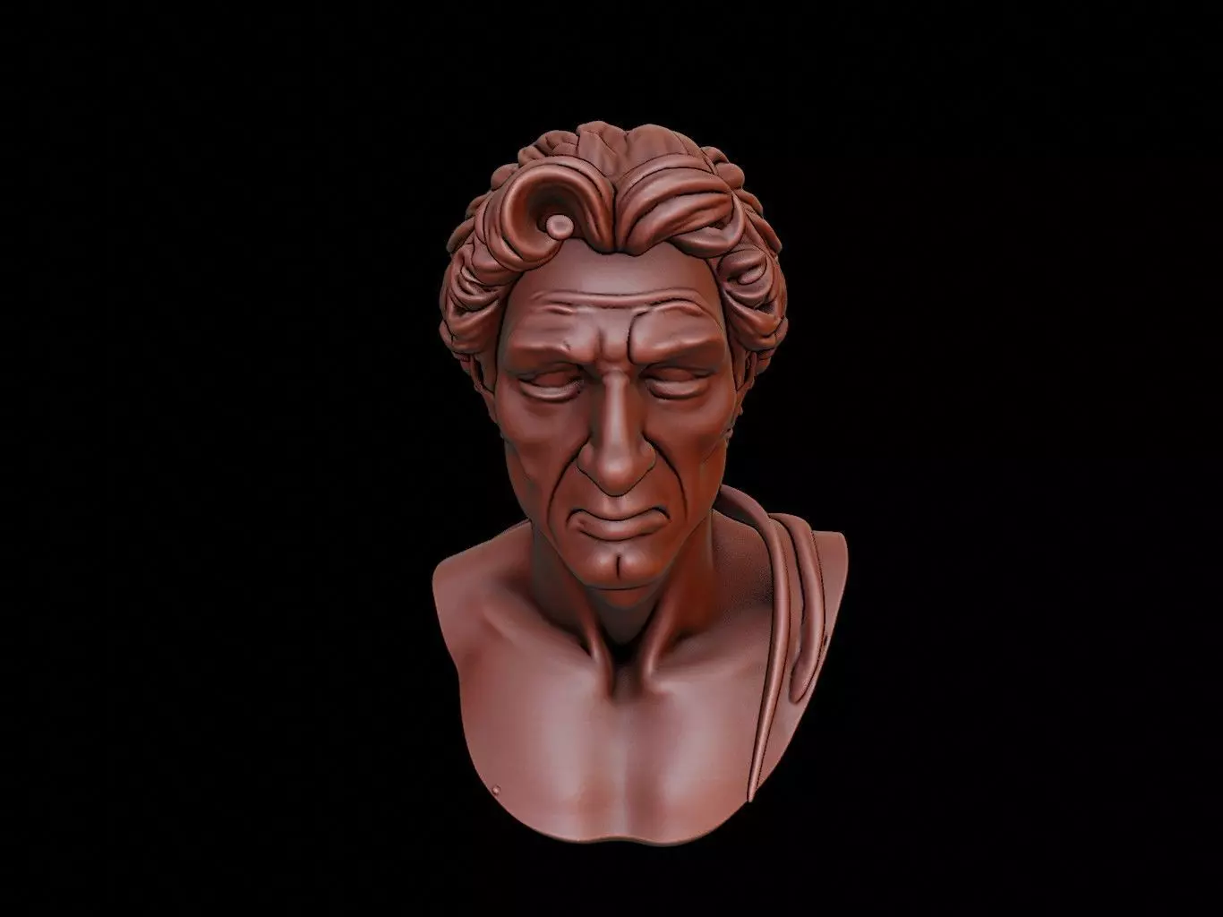 Gorgias Bust 3D print model_0