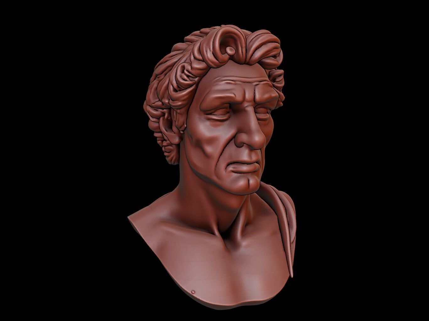 Gorgias Bust 3D print model_2