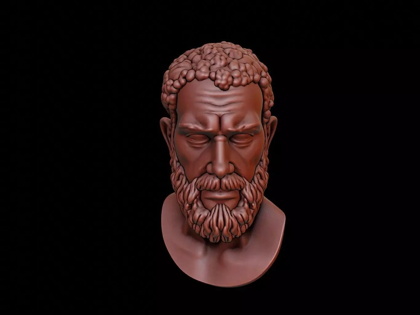 Gorgias Bust 3D print model