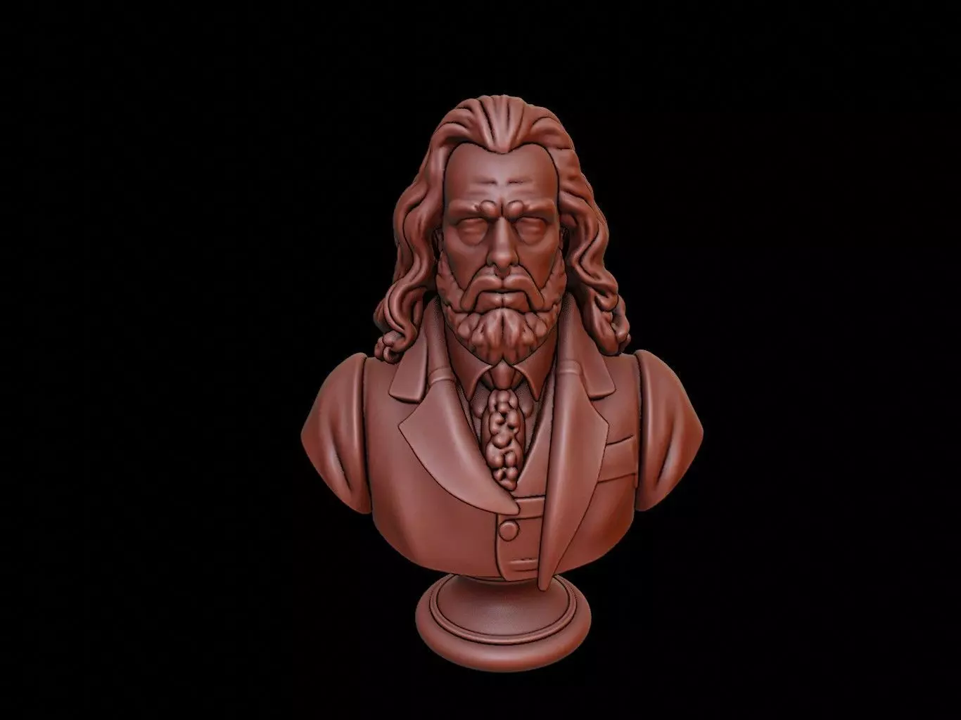 Gottfried Wilhelm Leibniz Bust 3D print model