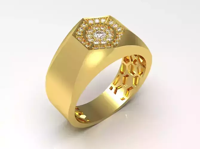 man diamond ring mr0124