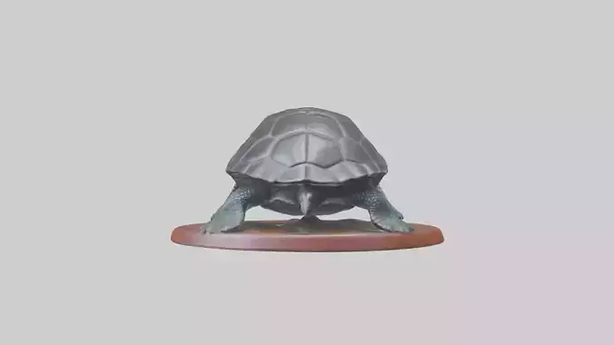 Leatherback Sea Turtle statue model