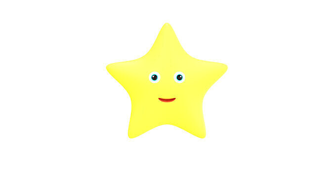 Cartoon Star - Rigged Stylized 3D Model 3D model