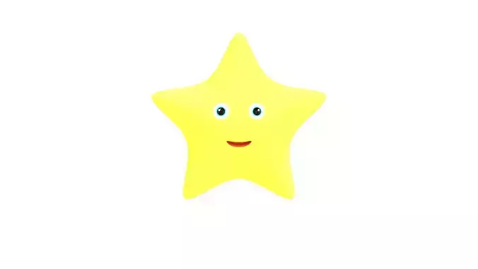 Cartoon Star - Rigged Stylized 3D Model