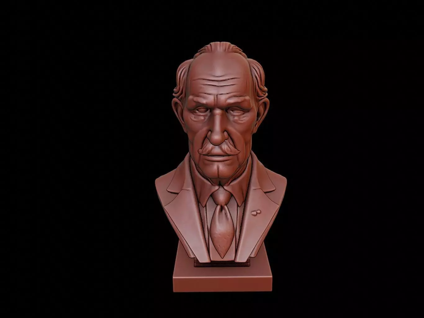 Henri Bergson Bust 3D print model_0