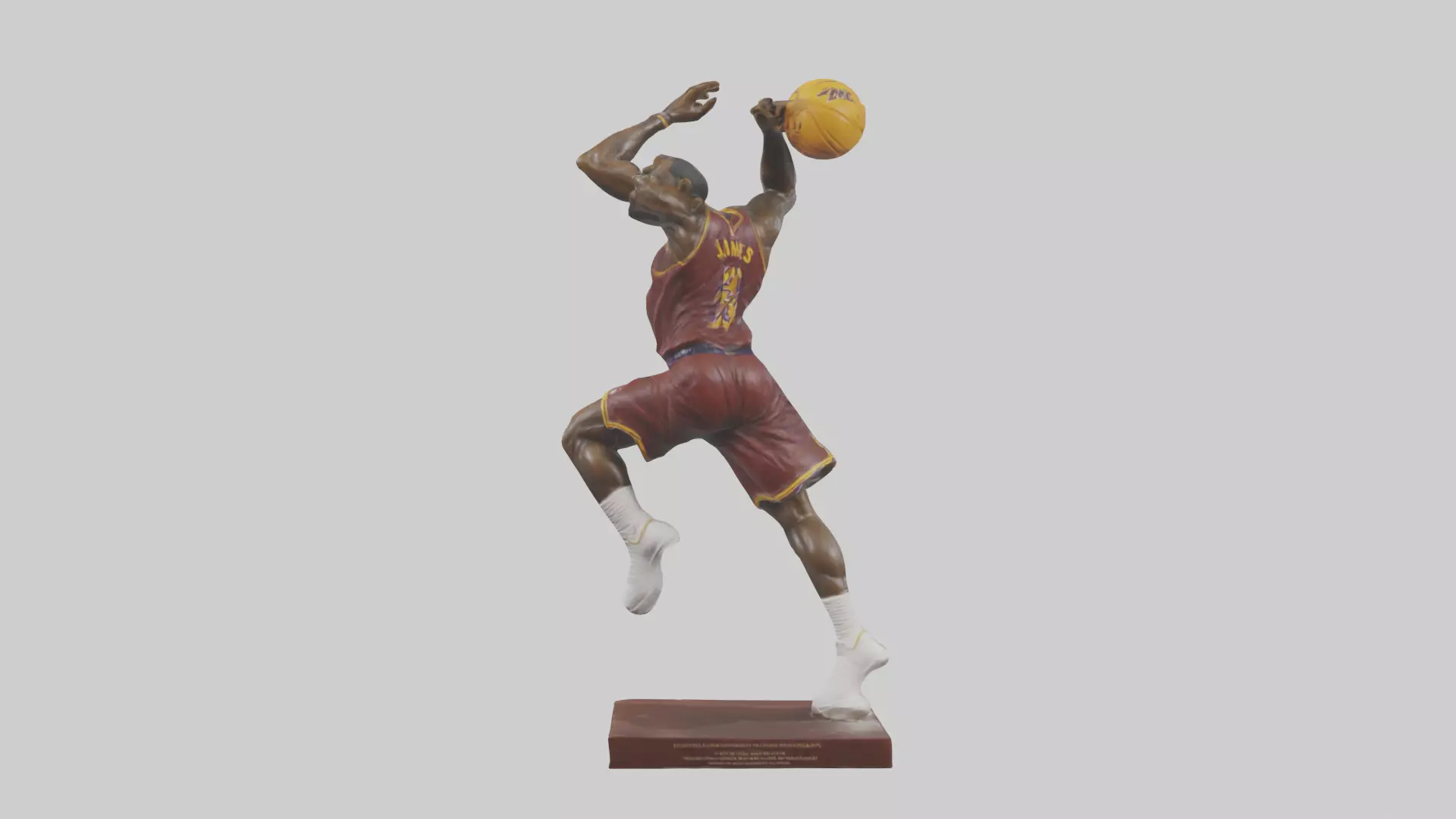 LeBron James statue model Low-poly 3D model_0