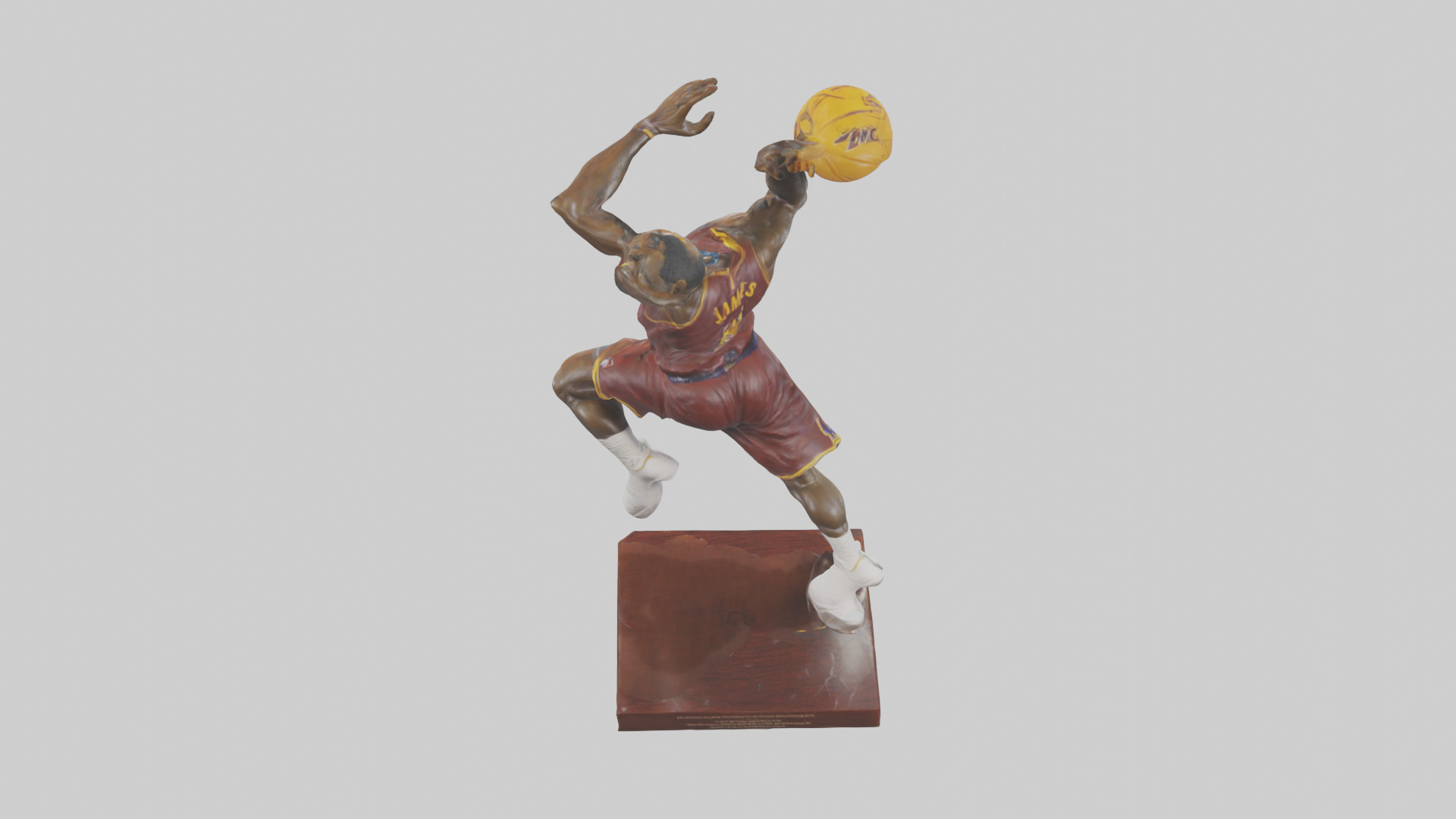 LeBron James statue model Low-poly 3D model_15