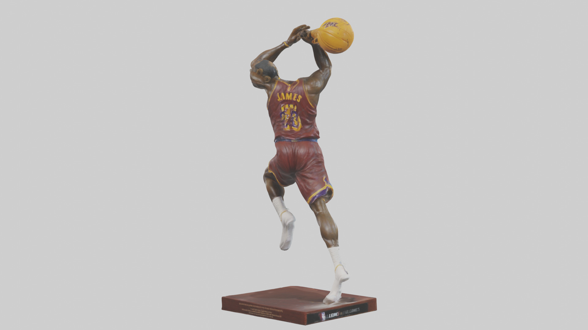 LeBron James statue model Low-poly 3D model_2