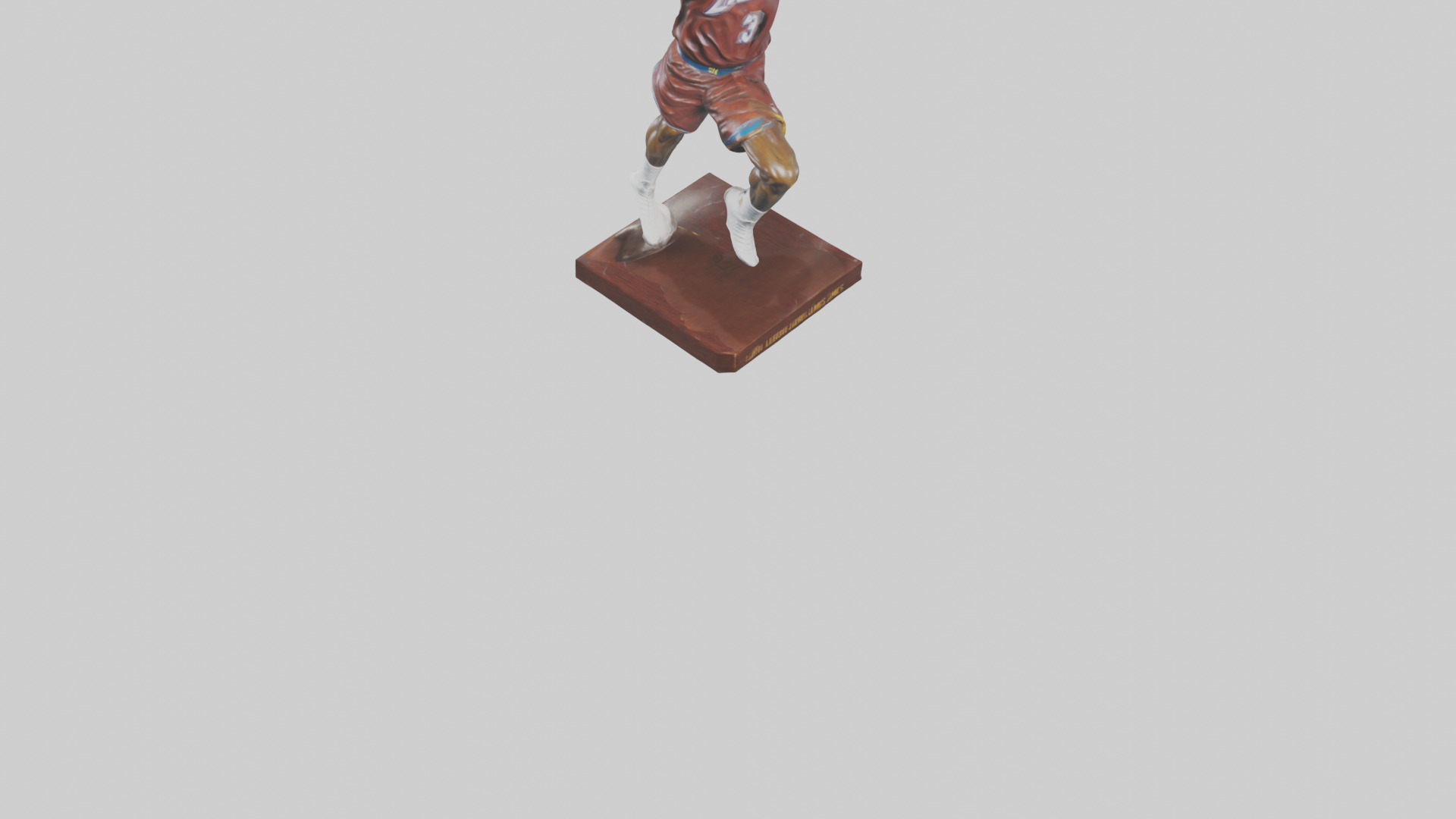 LeBron James statue model Low-poly 3D model_5