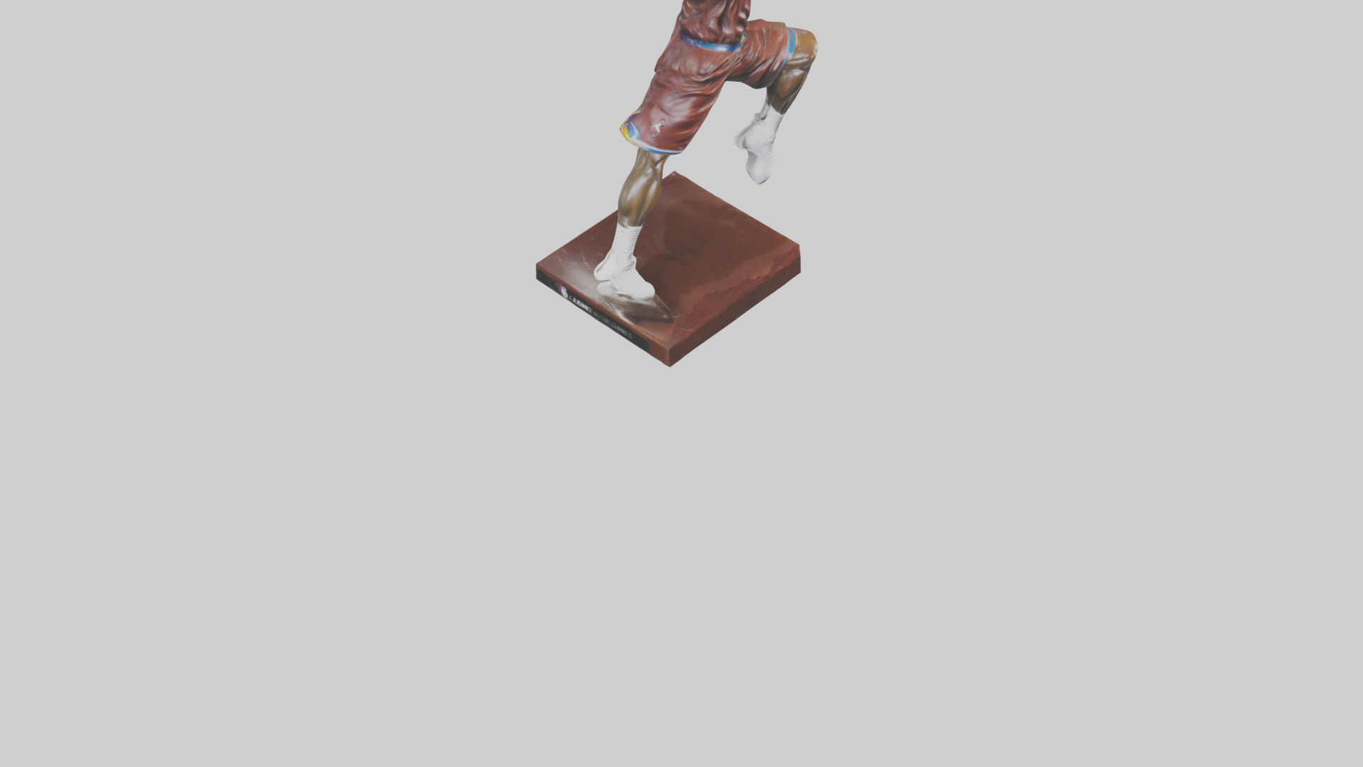 LeBron James statue model Low-poly 3D model_6