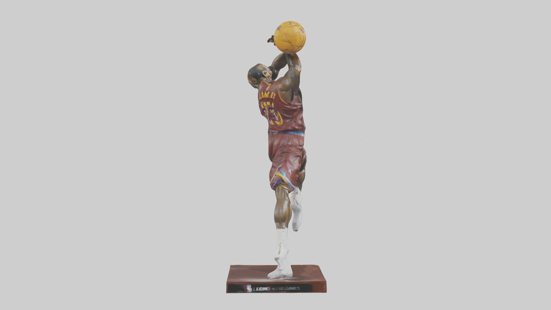 LeBron James statue model Low-poly 3D model_13