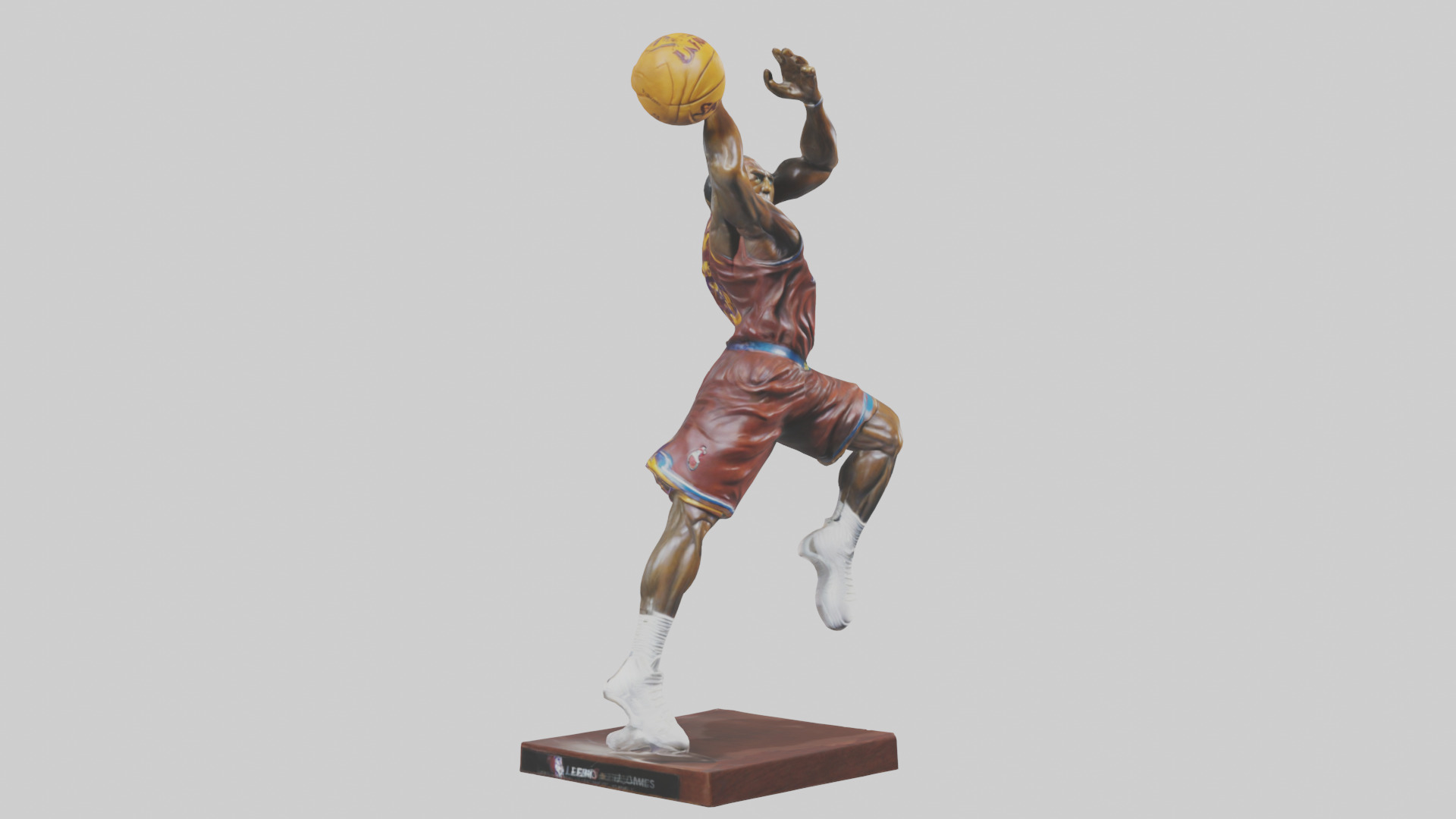 LeBron James statue model Low-poly 3D model_7