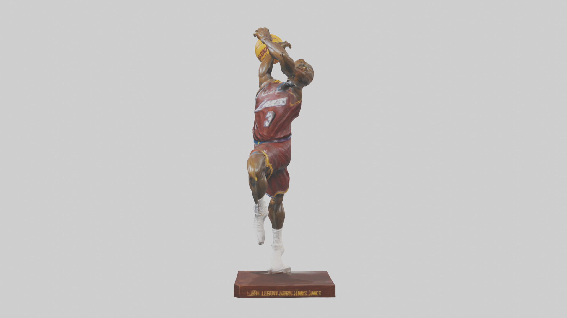 LeBron James statue model Low-poly 3D model_12
