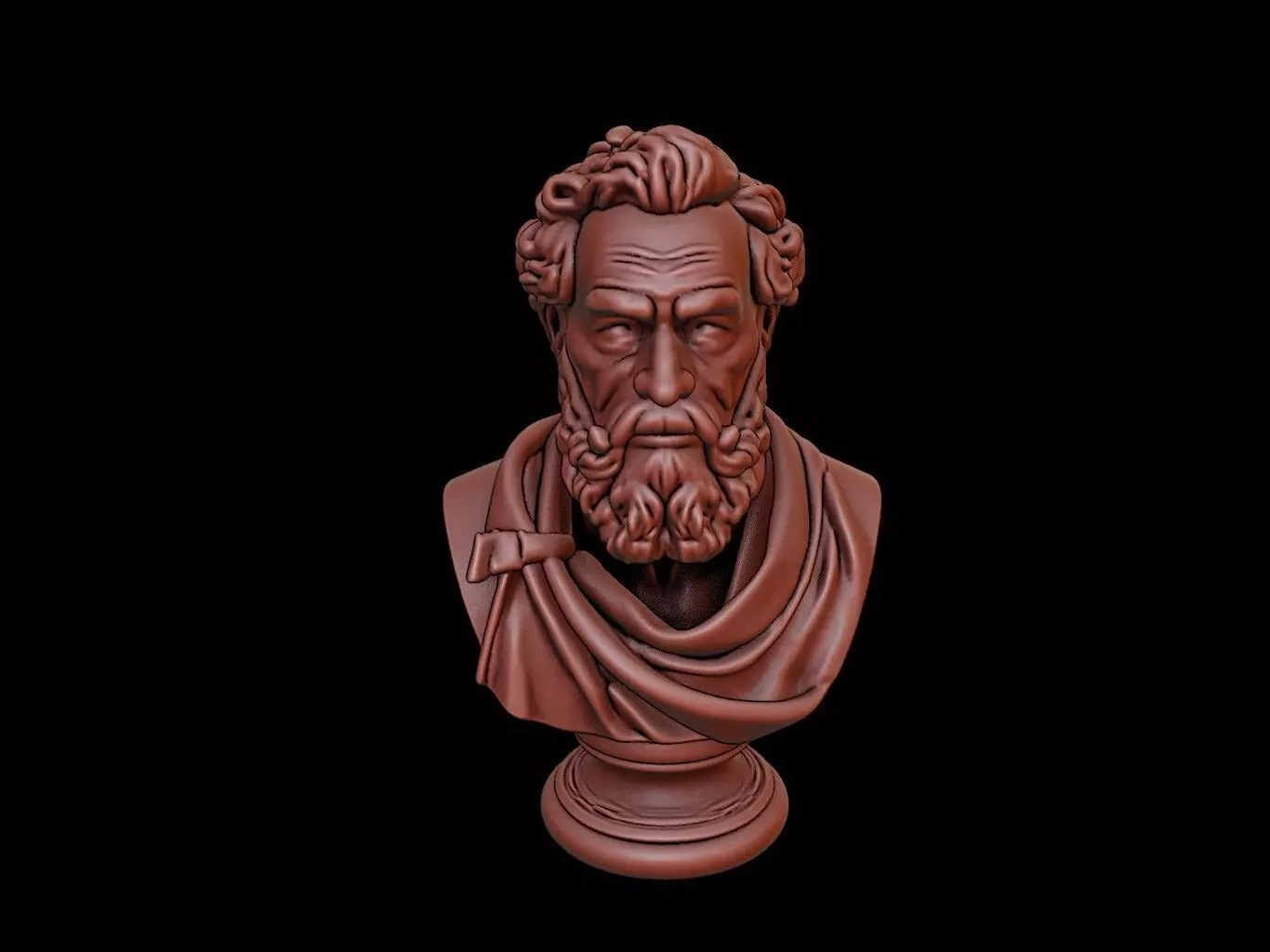 Heraclitus Bust 3D print model