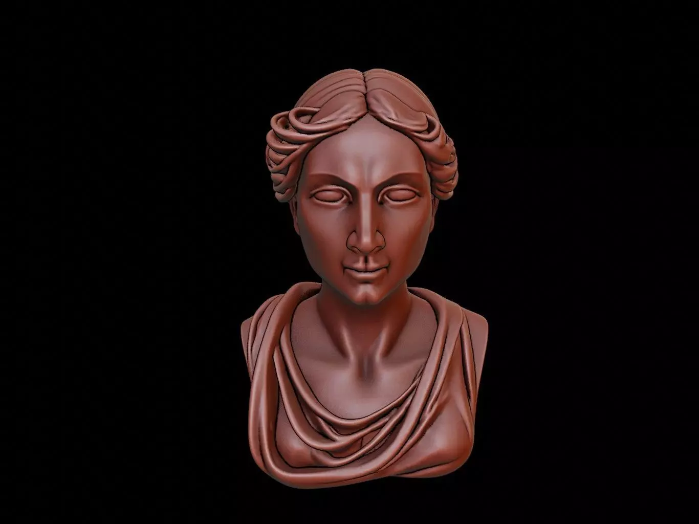 Hypatia Bust 3D print model
