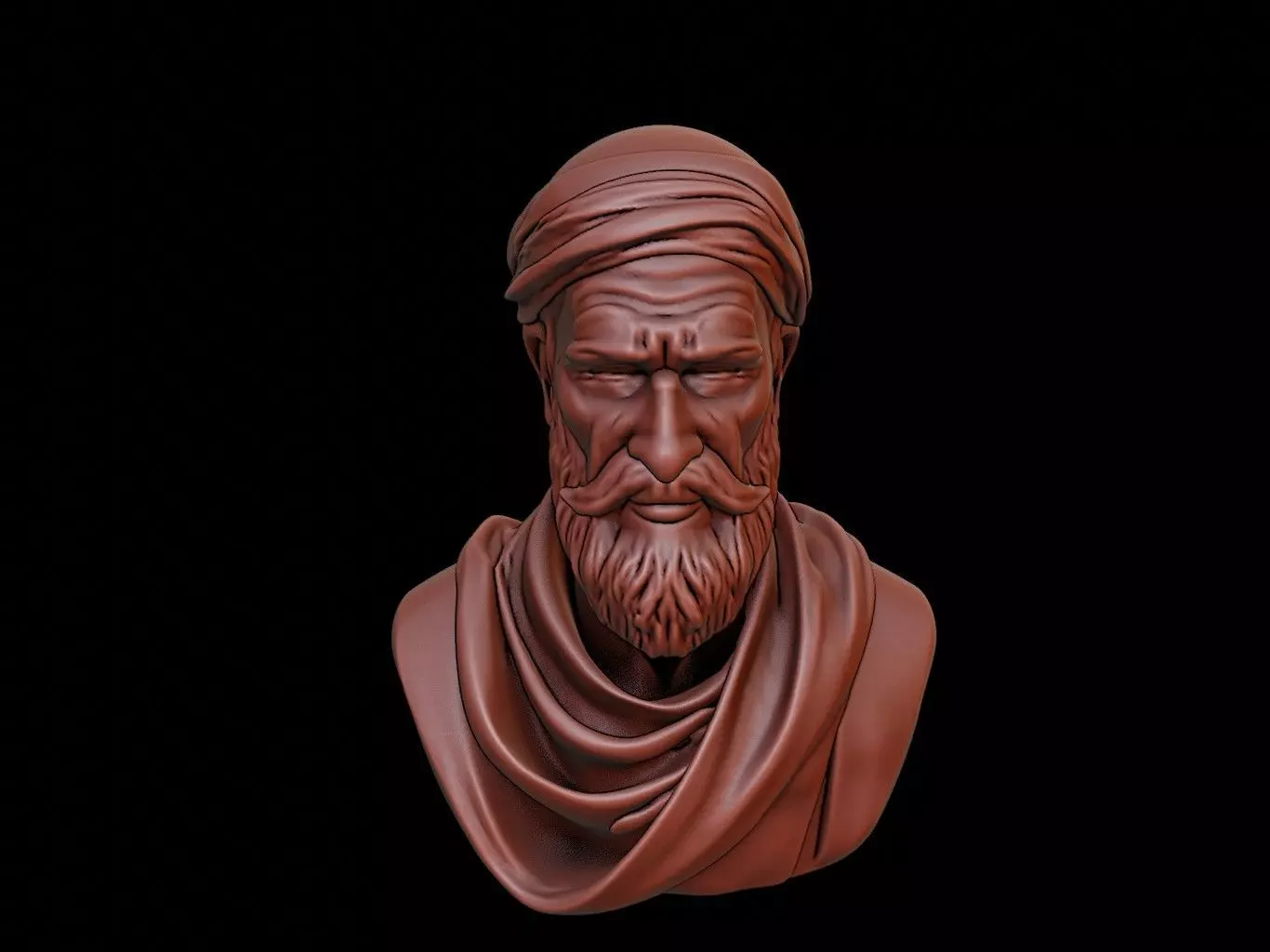 Ibn Khaldun Bust 3D print model