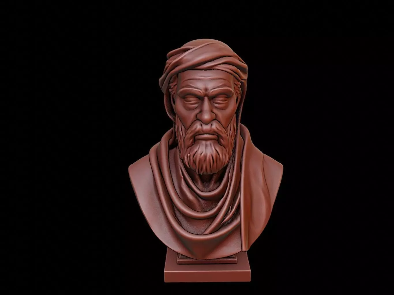 Ibn Khaldun Bust 3D print model