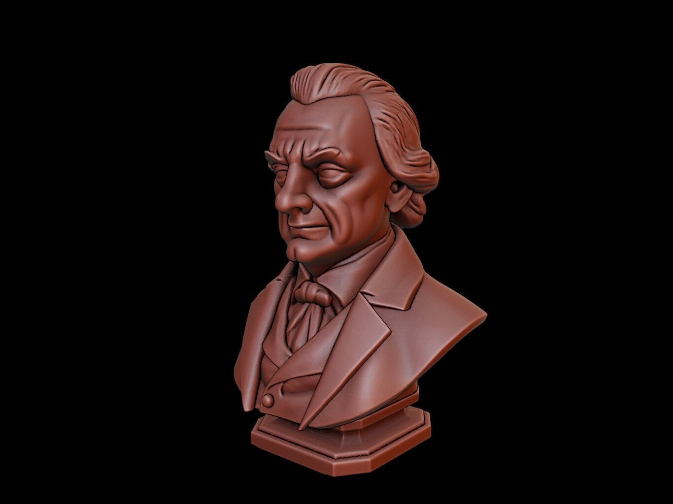 Immanuel Kant Bust 3D print model_1