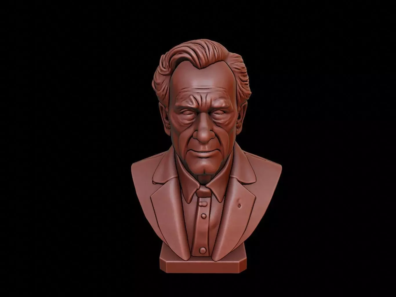 Jacques Derrida Bust 3D print model_0