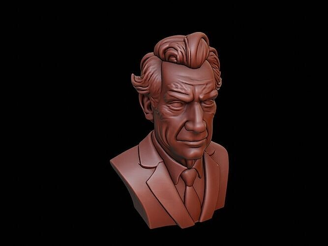 Jacques Lacan Bust 3D print model