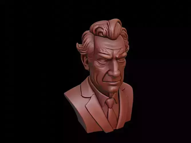 Jacques Lacan Bust 3D print model