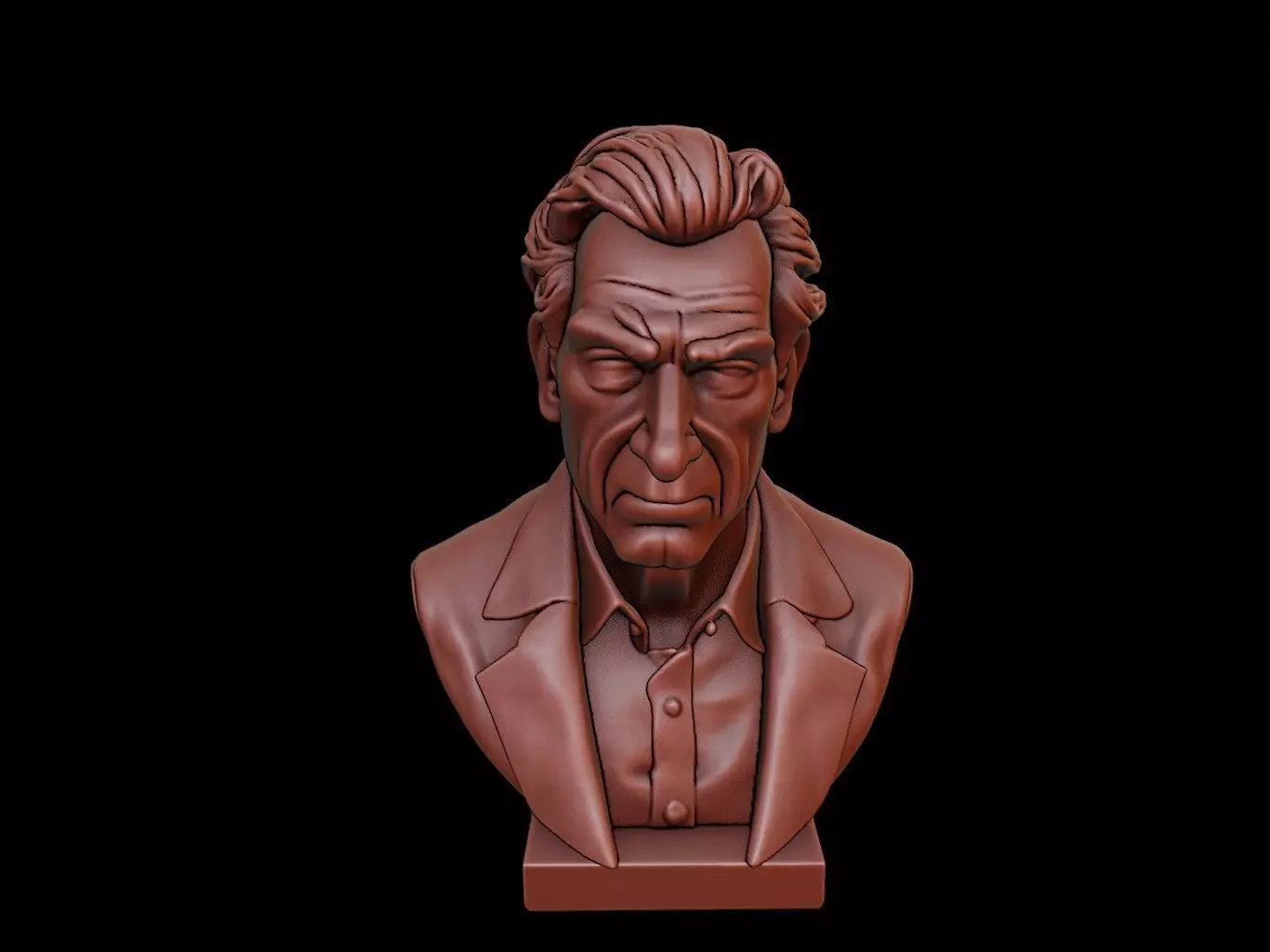 Jacques Lacan Bust 3D print model_0