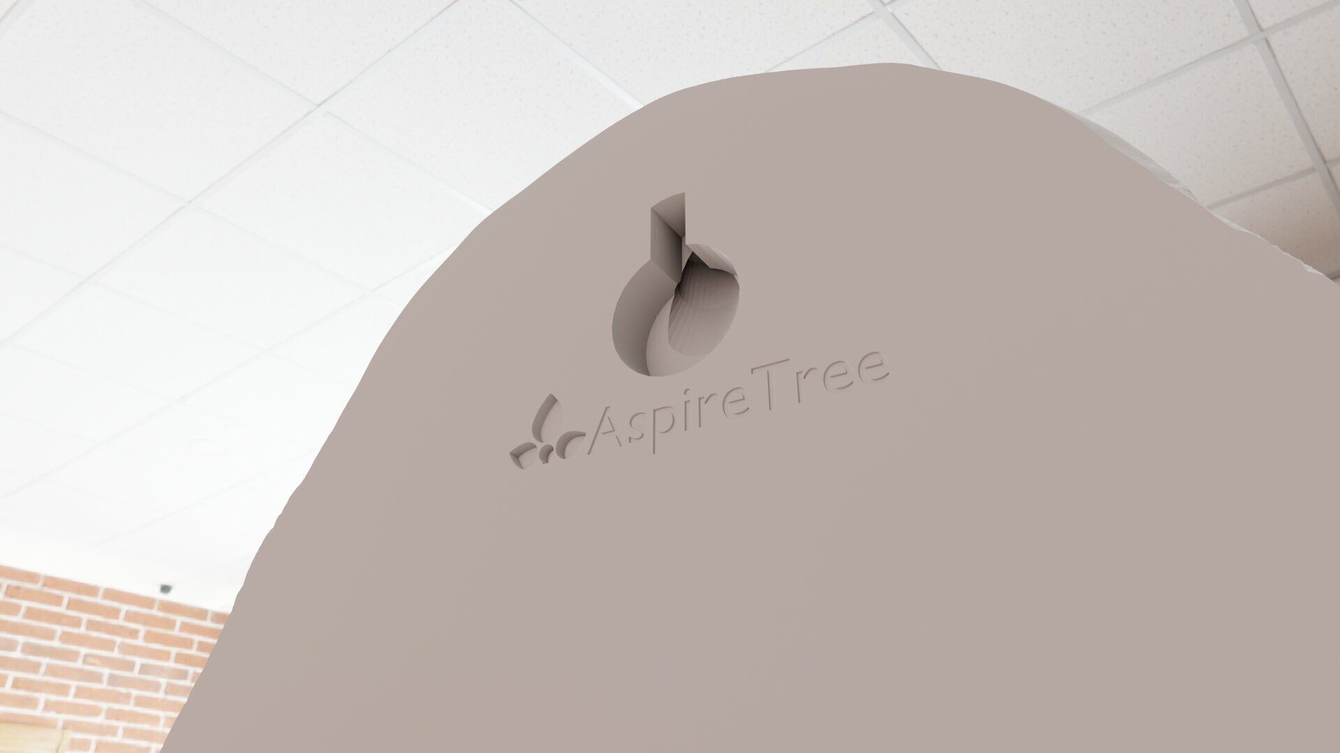 Bull frog head wall mount planter STL 3D print model_2