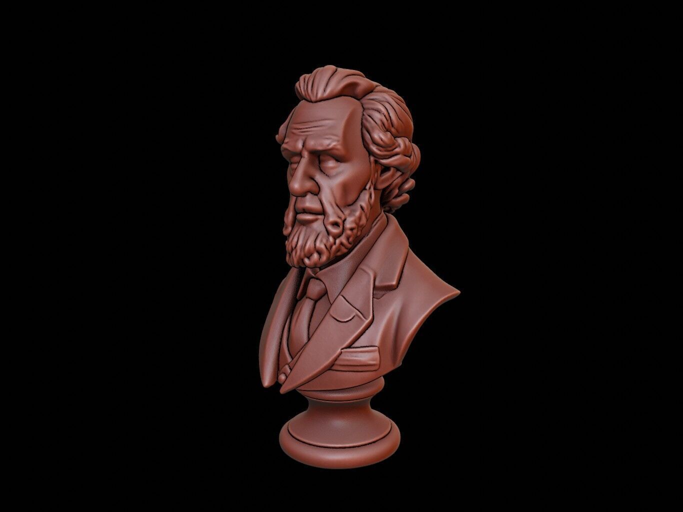 Jean Jacques Rousseau Bust 3D print model_1