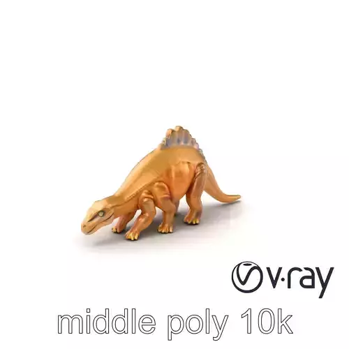 Diplodocus Dinosaur Natural Texture model pack Low-poly 3D model