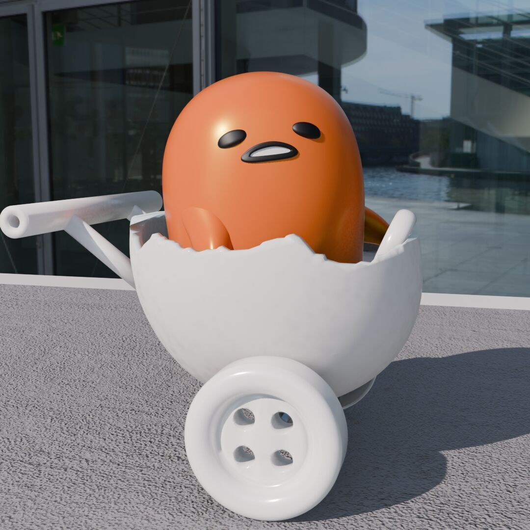 GUDETAMA FIGURES PACK X3 3D print model_6
