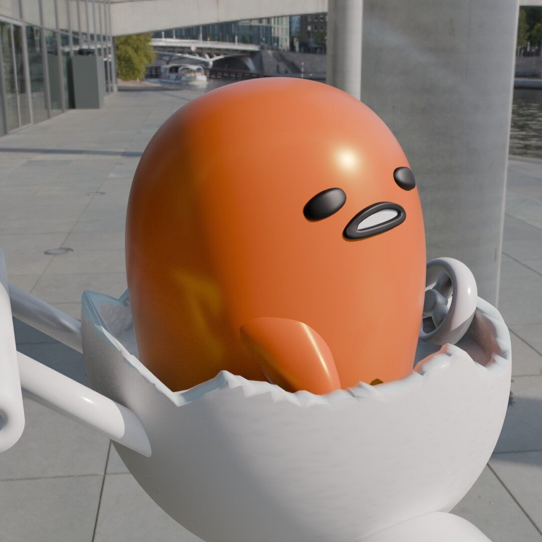 GUDETAMA FIGURES PACK X3 3D print model_7