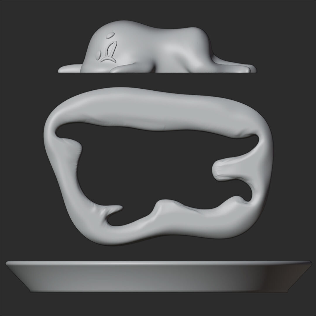 GUDETAMA FIGURES PACK X3 3D print model_15