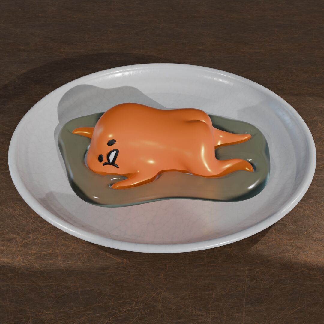 GUDETAMA FIGURES PACK X3 3D print model_11