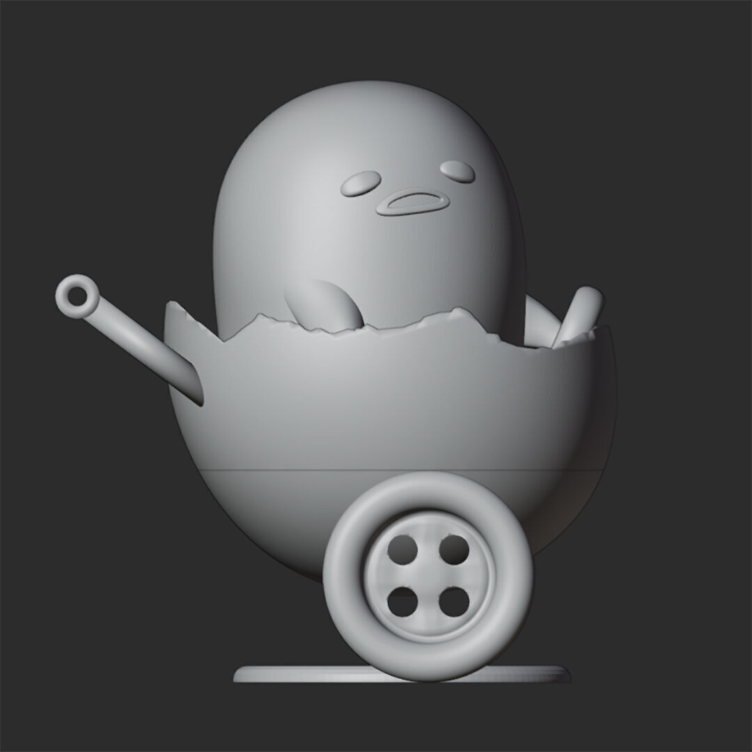 GUDETAMA FIGURES PACK X3 3D print model_9