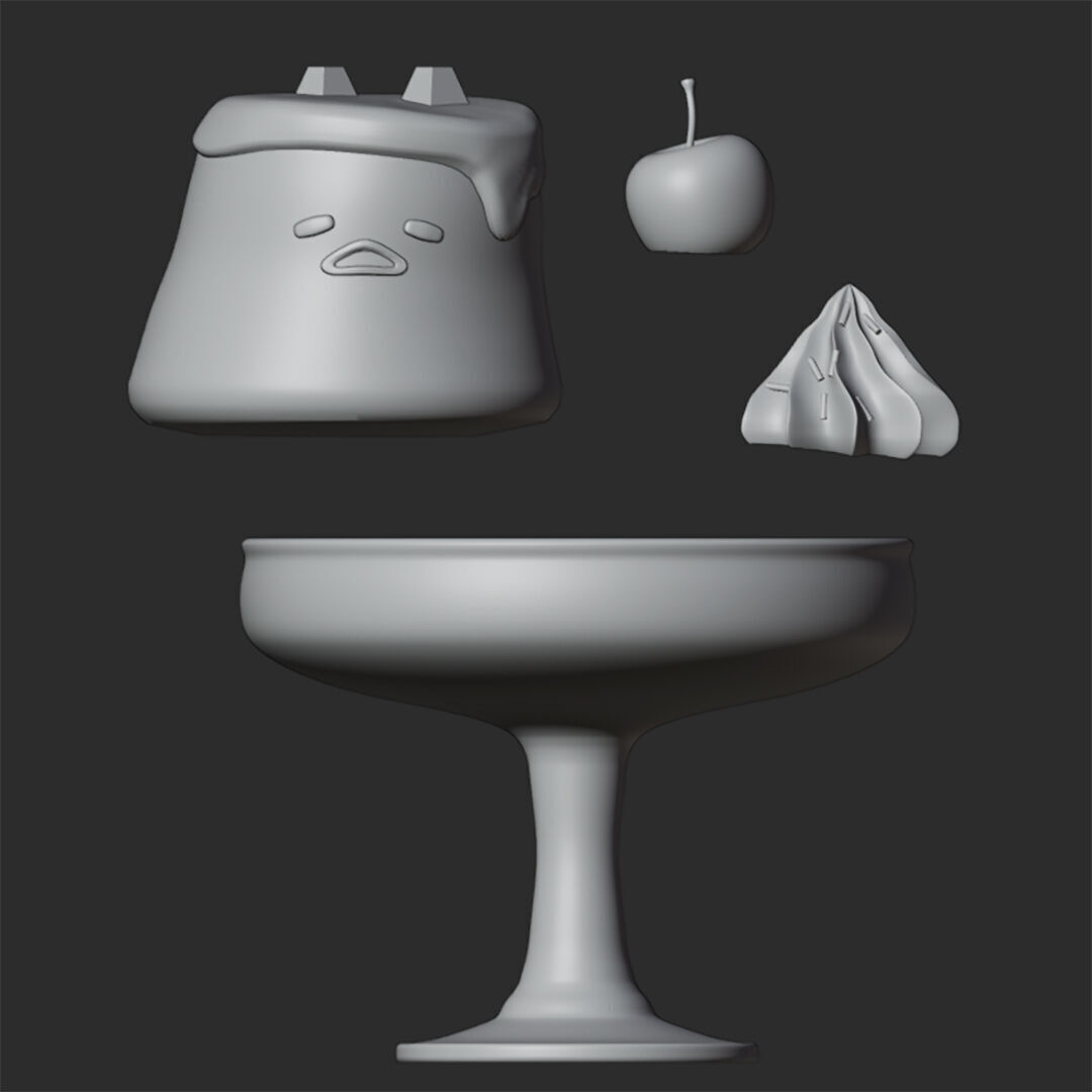 GUDETAMA FIGURES PACK X3 3D print model_5