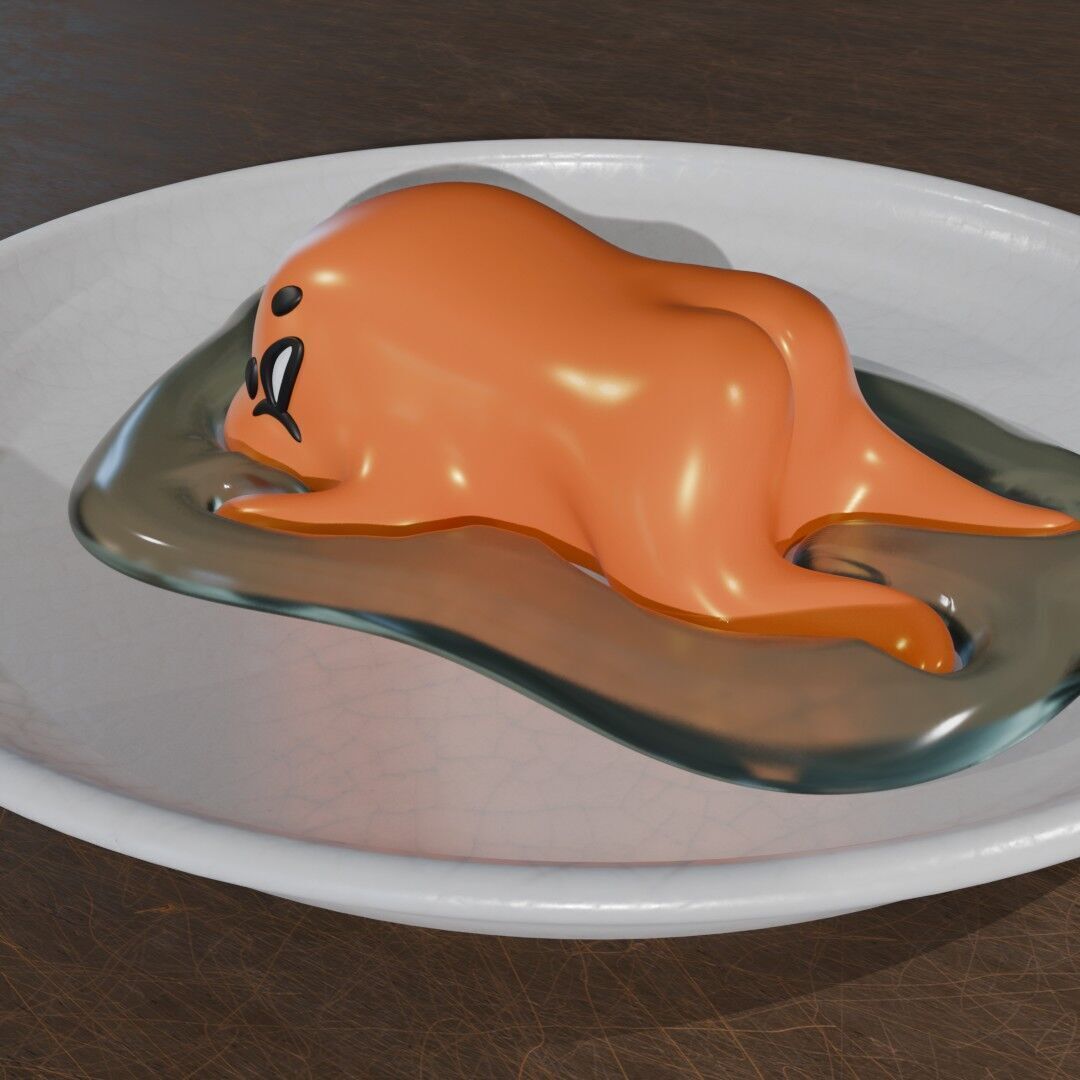 GUDETAMA FIGURES PACK X3 3D print model_13