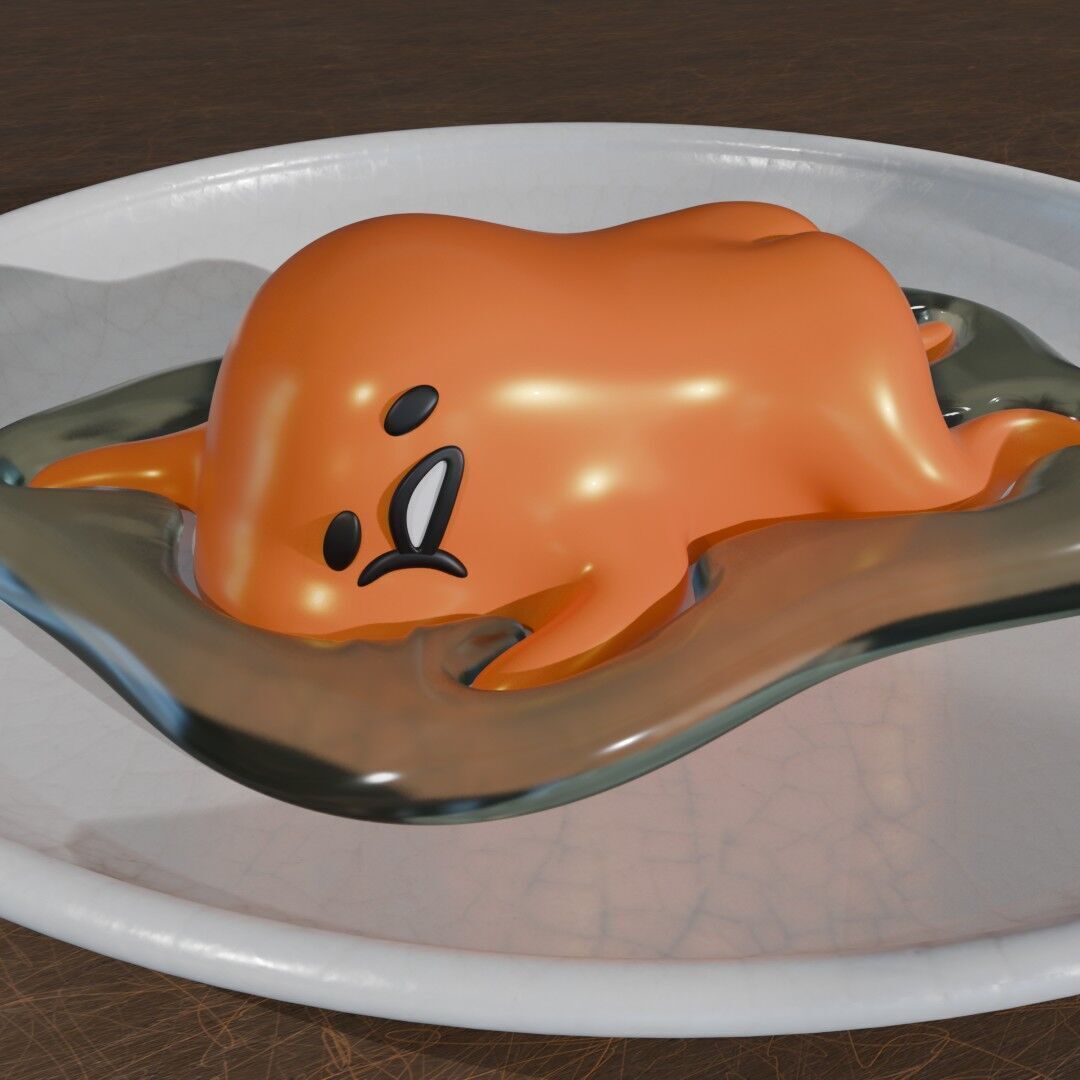 GUDETAMA FIGURES PACK X3 3D print model_12