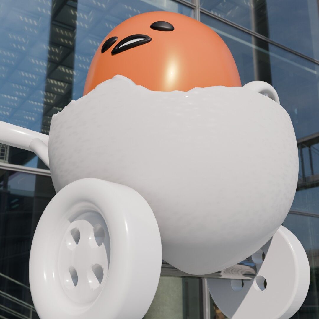 GUDETAMA FIGURES PACK X3 3D print model_8