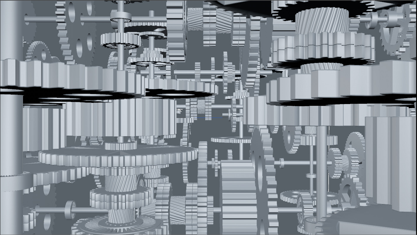  OC render c4d  gear 3D model_3