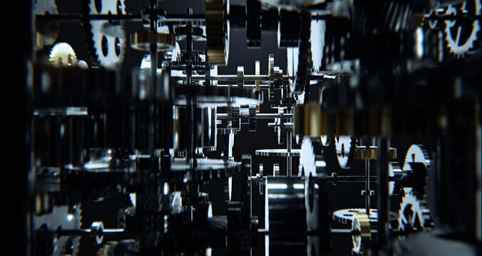  OC render c4d  gear 3D model